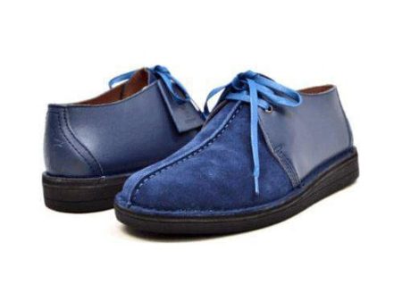 British Walkers Kingston Desert Trek Men s Blue Leather and Suede For Cheap