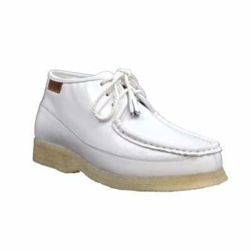 British Walkers Knicks Men s White Leather Lace Up Online now