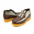 British Walkers Apollo Men s Brown Leather and Grey Suede Crepe Sole Slip On Boots Fashion