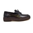 British Walkers Playboy Cruise Men s Black Leather Slip On w Tassle Cheap