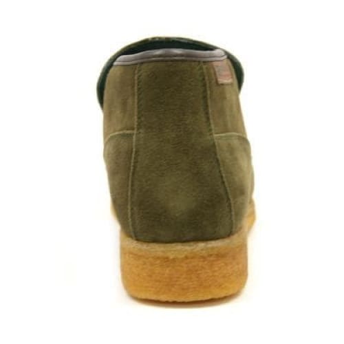 British Walkers Checkers Men s Olive Green Suede Slip Ons Online