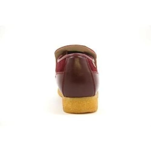 British Walkers King Men s Old School Burgundy Suede Slip On Shoes on Sale