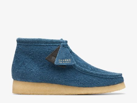 [26174050] Mens CLARKS WALLABEE BOOT - DEEP BLUE Cheap