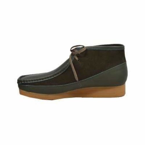 British Walkers New Castle Wallabee Boots Men s Green Leather and Suede on Sale