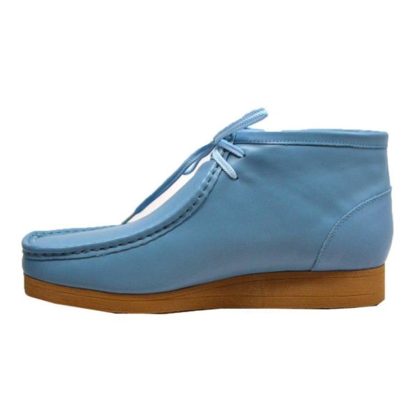 British Walkers New Castle 2 Wallabee Boots Men s Sky Blue Leather on Sale