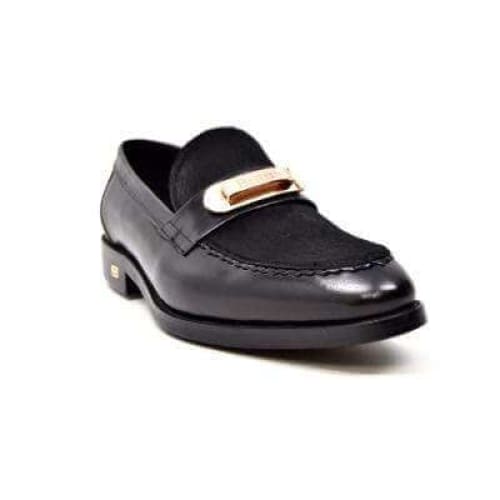 British Walkers Boss Men s Black Leathe Loafers Discount