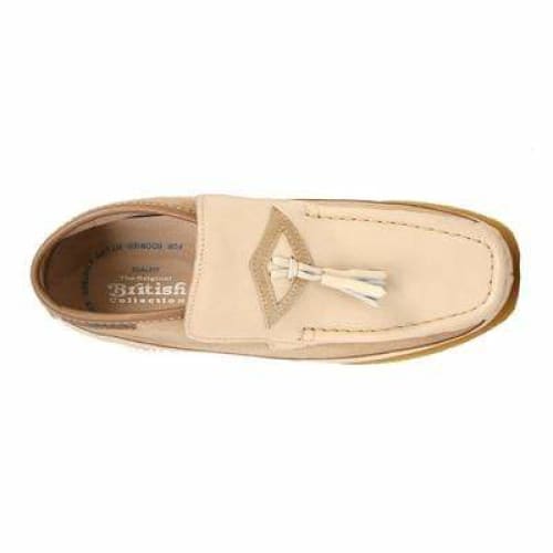 British Walkers Classic Men s Beige Leather and Suede Slip On Online