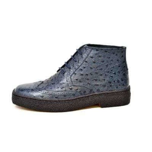 British Walkers Wingtip Playboy Men s Light Blue Leather Discount