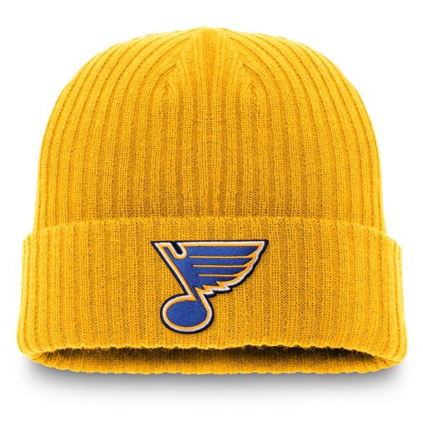 ST. LOUIS BLUES FANATICS CUFFED KNIT - YELLOW Online Sale