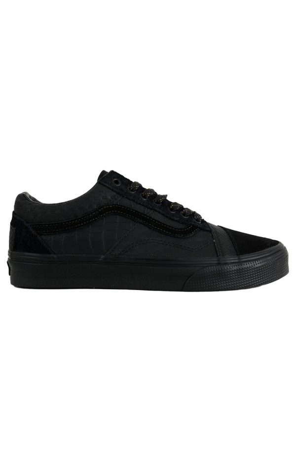 (Q4P1OJ) Patchwork Mono Era Shoes - Black on Sale