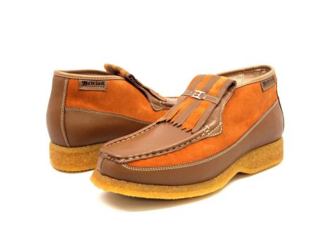 British Walkers Apollo Men s Rust Leather and Suede For Discount