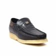 British Walkers Brick Men s Black Leather Crepe Sole Slip On Shoes Cheap