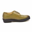 British Walkers Wingtip Low Cut Men s Olive Green Leather Oxfords Discount