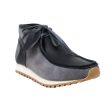 British Walkers New Castle GT Wallabee Boots Men s Gray Suede and Black Leather on Sale