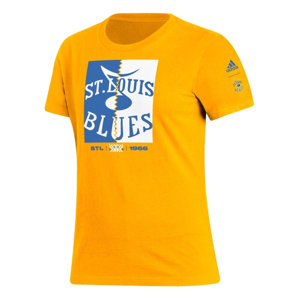 St. LOUIS BLUES REVERSE RETRO WOMENS SHORT SLEEVE TEE For Discount