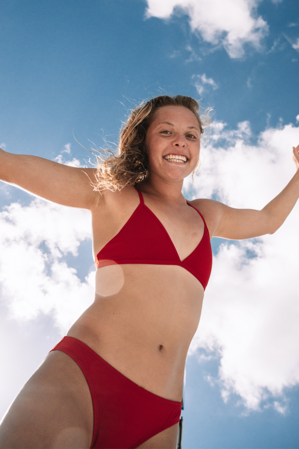 Triangle Bikini Top - Red Fashion