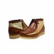 British Walkers Walker 100 Wallabee Boots Men s Cognac and Gold Leather For Sale