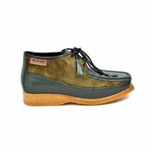 British Walkers Knicks Men s Green Suede and Leather on Sale