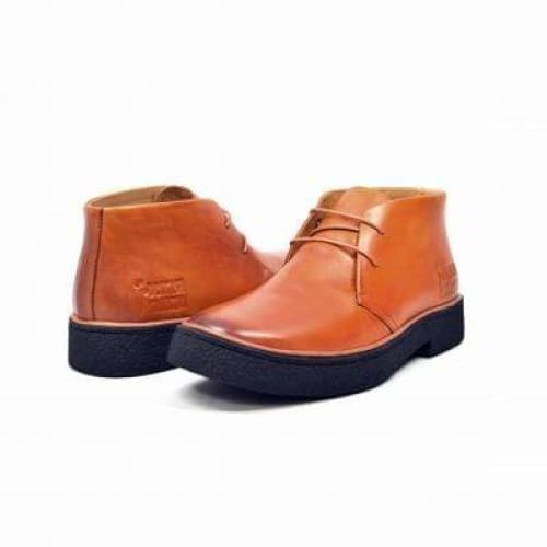 British Walkers Playboy Men s Cognac Tan Leather Fashion