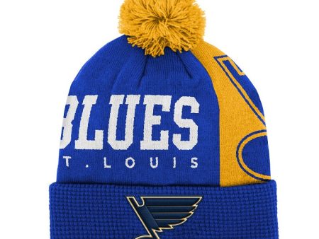 ST. LOUIS BLUES YOUTH IMPACT POM KNIT BEANIE - MULTI Sale