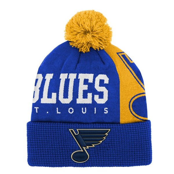 ST. LOUIS BLUES YOUTH IMPACT POM KNIT BEANIE - MULTI Sale