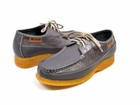 British Walkers Crown Men s Gray Premium Leather Hot on Sale