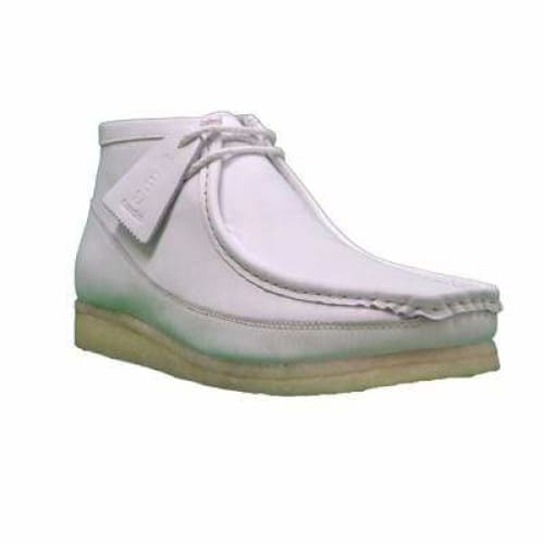 British Walkers Walker 100 Wallabee Boots Men s All White Leather For Cheap