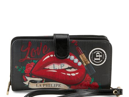 LA PHILIPE LP1004-16 RED LIPS-WALLET 1 Online