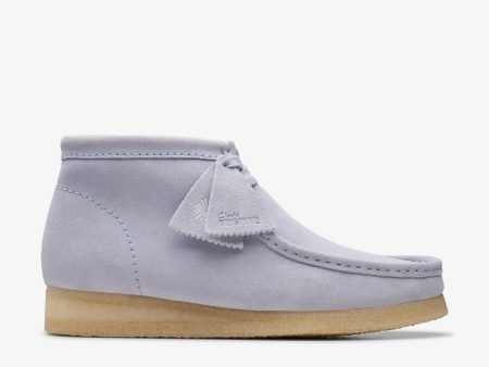 [26175699] Mens CLARKS WALLABEE BOOT - CLOUD GREY SDE For Cheap