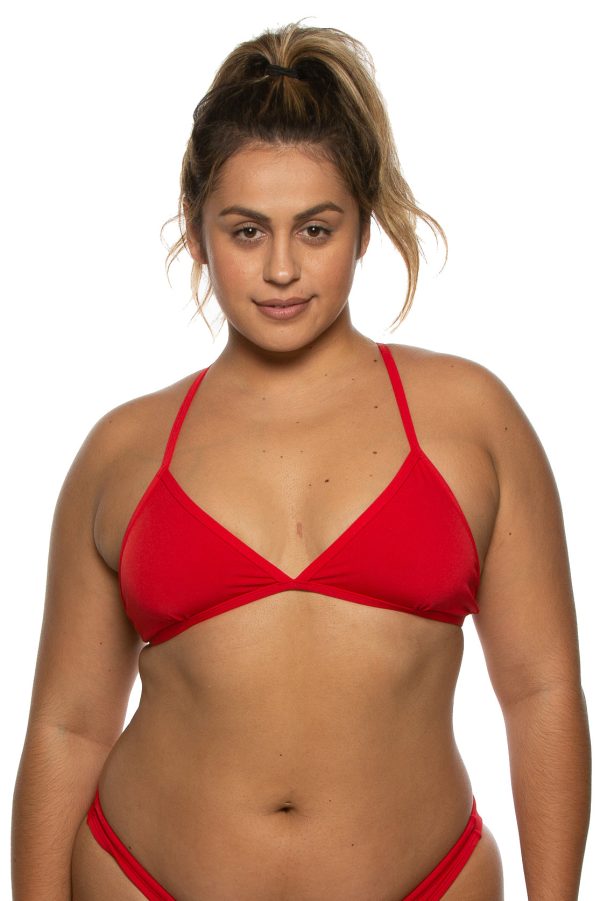 Triangle Bikini Top - Red Fashion