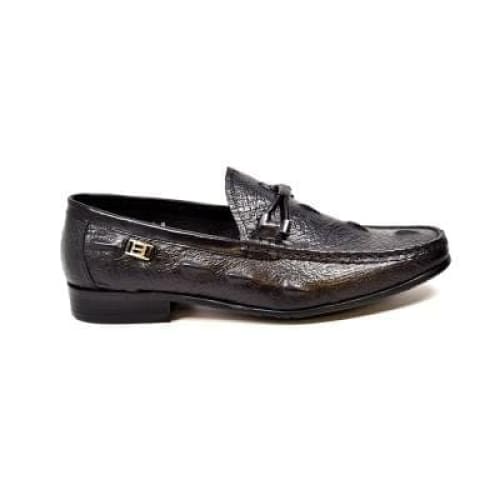 British Walkers Leon Men s Black Leather Loafers Online Hot Sale