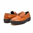 British Walkers Playboy Cruise Men s Cognac Leather Slip On Discount