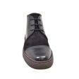 British Walkers Playboy Cap Toe Men s Black Leather and Suede High Tops Hot on Sale