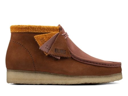 Clarks Originals Wallabee Boots Men s Multicolor Brown and Tan Suede 26163074 For Discount