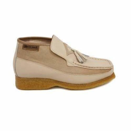 British Walkers Classic Men s Beige Leather and Suede Slip On Online