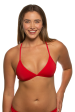 Triangle Bikini Top - Red Fashion