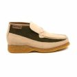 British Walkers Checkers Men s Beige and Green Suede Slip On Hot on Sale