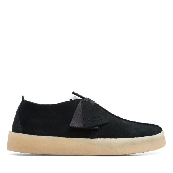 Clarks Originals Desert Trek Cup Men s Black Suede 26165826 Hot on Sale