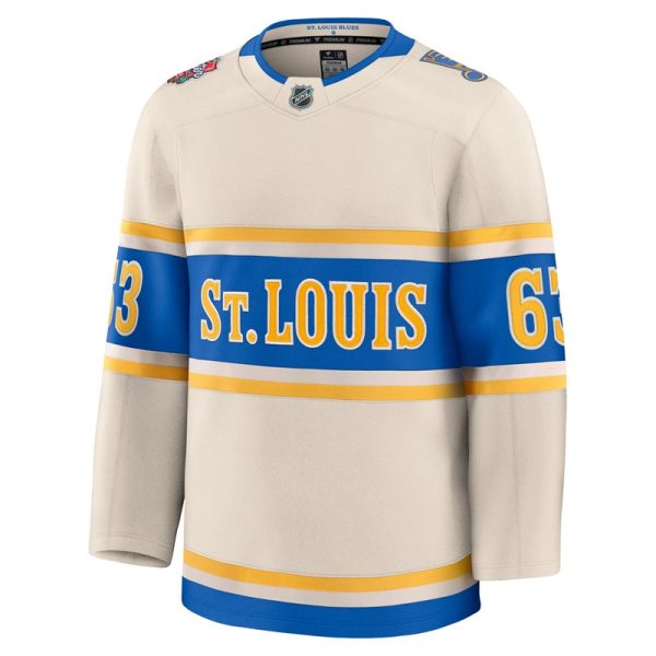 ST. LOUIS BLUES FANATICS PREMIUM NEIGHBOURS WINTER CLASSIC JERSEY - BEIGE Cheap