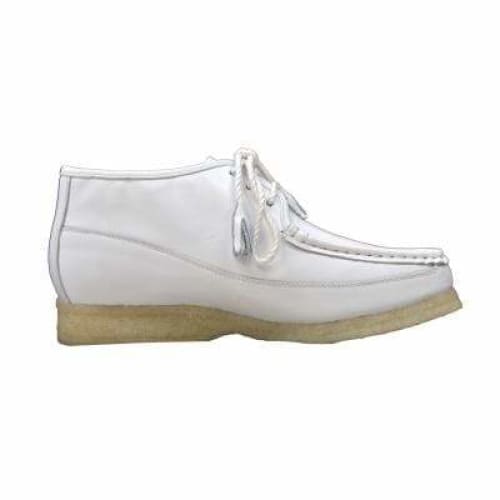 British Walkers Knicks Men s White Leather Lace Up Online now