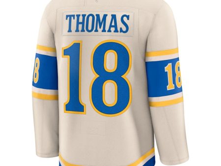 ST. LOUIS BLUES FANATICS PREMIUM THOMAS WINTER CLASSIC JERSEY - BEIGE Sale