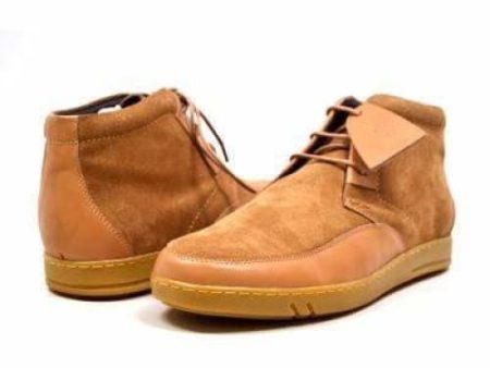 British Walkers Birmingham Bally Style Men s Cognac Tan Suede High Tops Online now