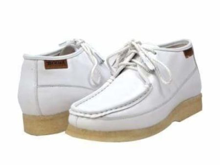 British Walkers Knicks Men s White Leather Lace Up Online now