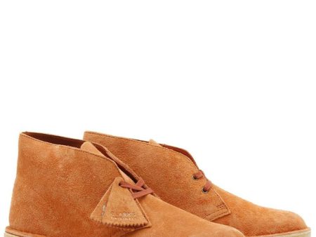 Clarks Originals Desert Boots Men s Ginger Orange Suede 26154730 Hot on Sale