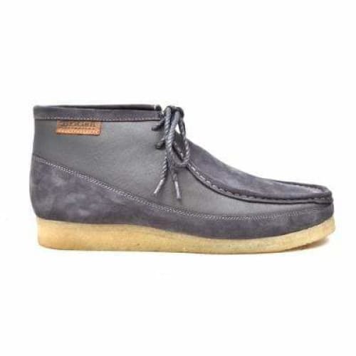 British Walkers Walker 100 Wallabee Boots Men s Gray Leather and Suede Online Sale