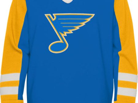 ST. LOUIS BLUES OUTERSTUFF YOUTH HERITAGE LACE HOODIE- AFB GOLD Cheap