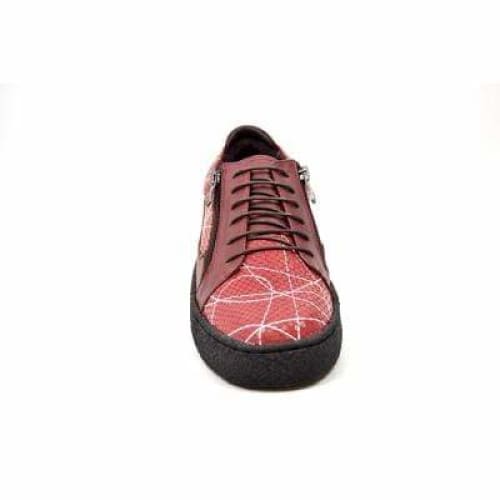 British Walkers Men s Red Snake Skin Leather w Linear Design Cheap