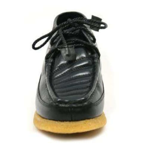 British Walkers Castle Men s Black Leather Three Quarter Lace Up Shoes Cheap