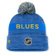 ST. LOUIS BLUES FANATICS AUTHENTIC PRO HERITAGE RINK POM KNIT Online Hot Sale