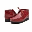 British Walkers New Castle Wallabee Boots Men s Red Leather and Suede Discount